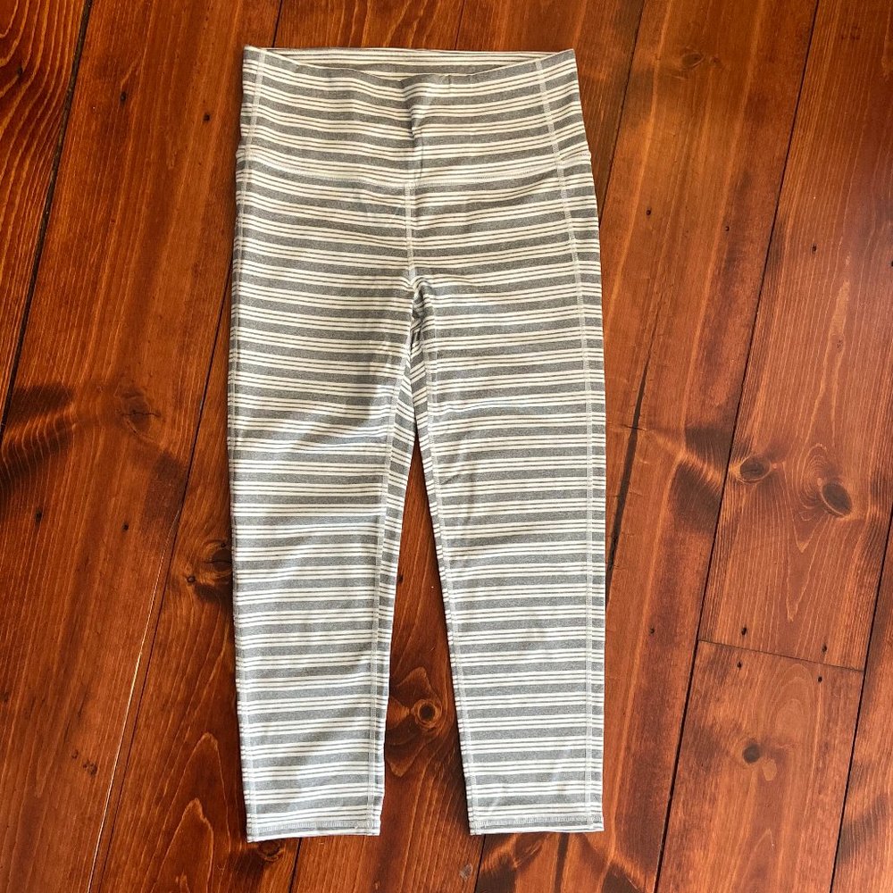 Athleta Striped Capri Yoga Leggings - Small
